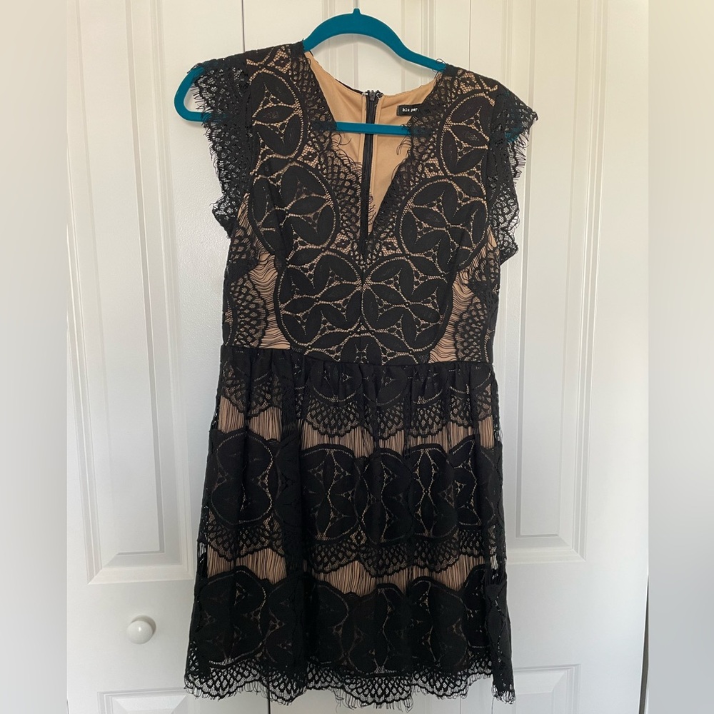 Beautiful black lace dress.